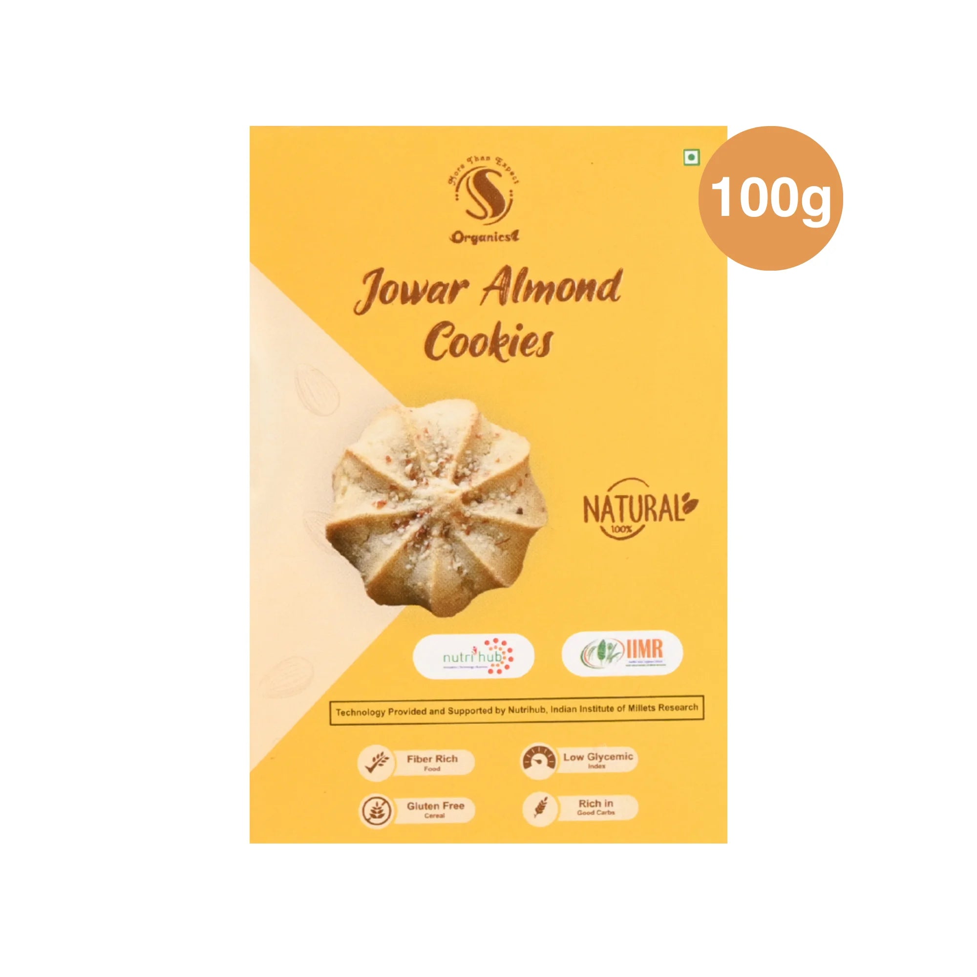 Jowar Almond Cookies