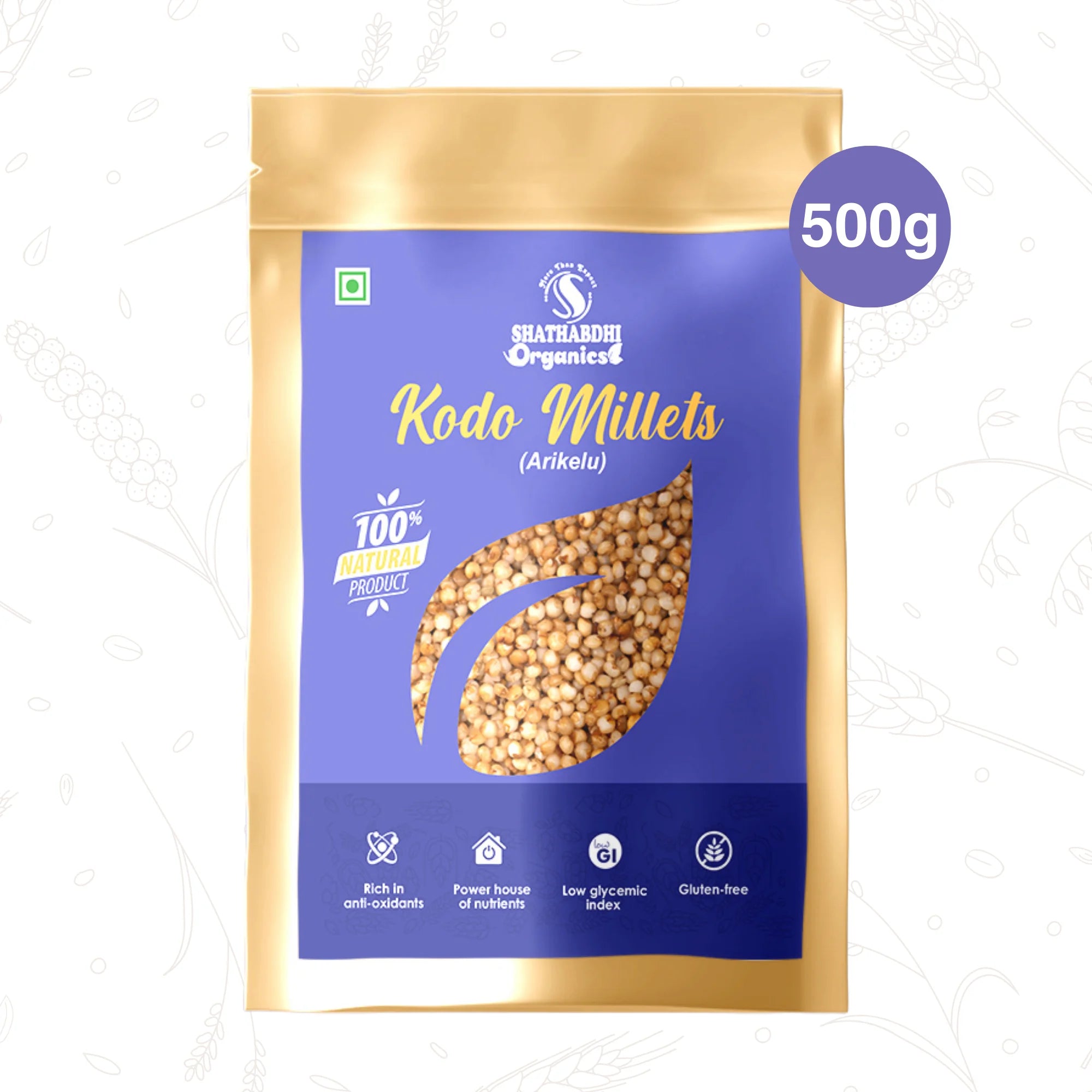 Kodo Millet (Arikelu/Arika)