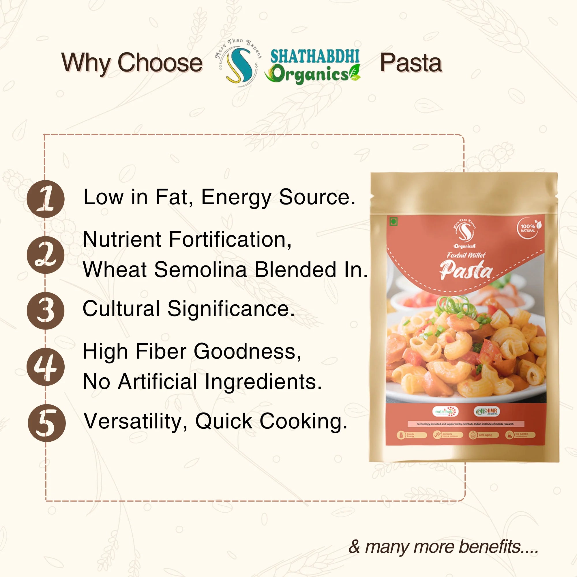 Foxtail Millet Pasta