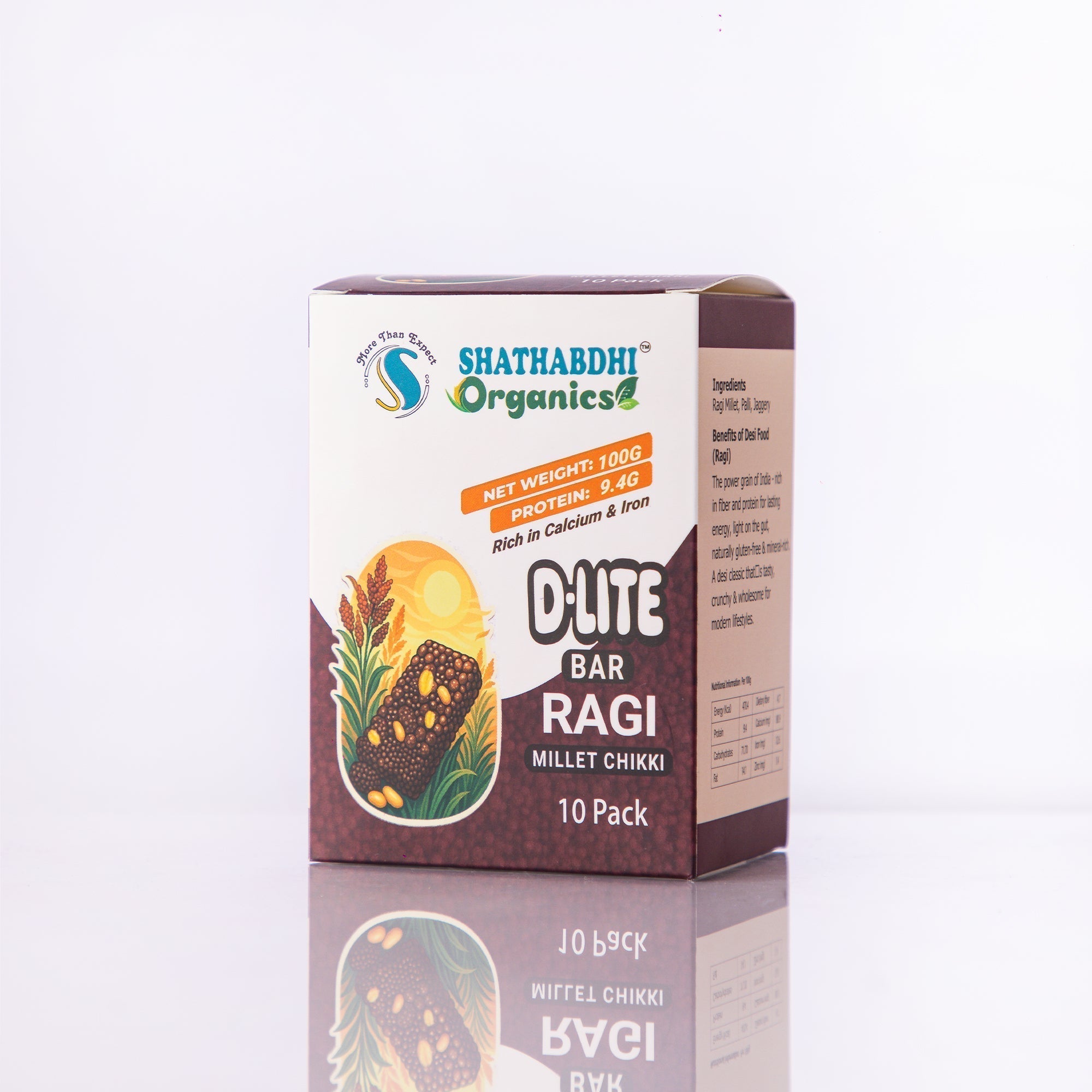 D-Lite Ragi Millet Chikki Bar