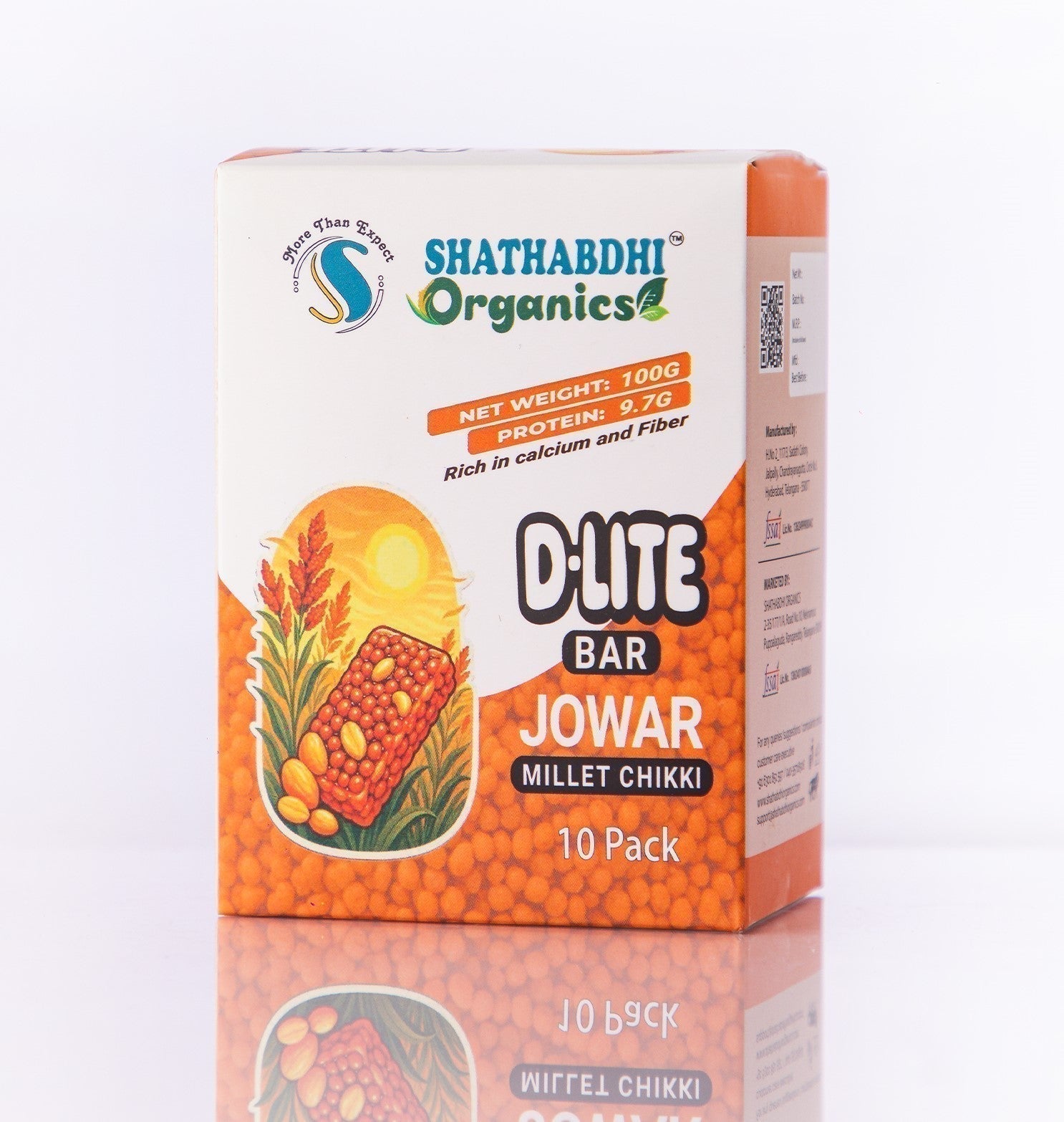 D-Lite Jowar Millet Chikki Bar