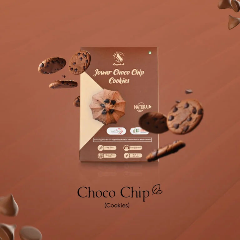 Jowar Choco Chip Cookies