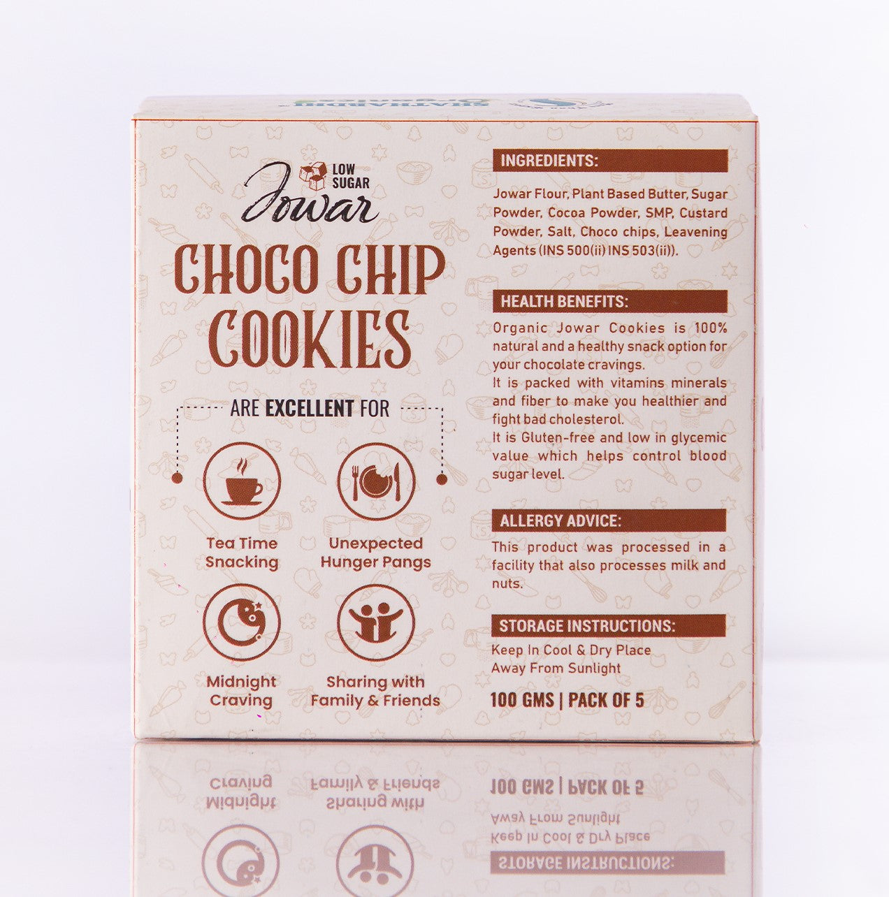 Jowar Choco Chip Cookies