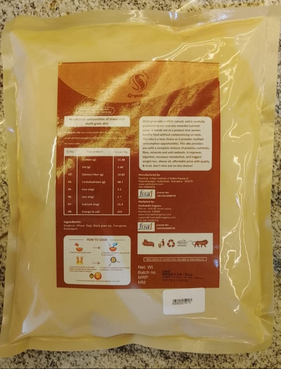 Jowar Rich Multi Grain Atta