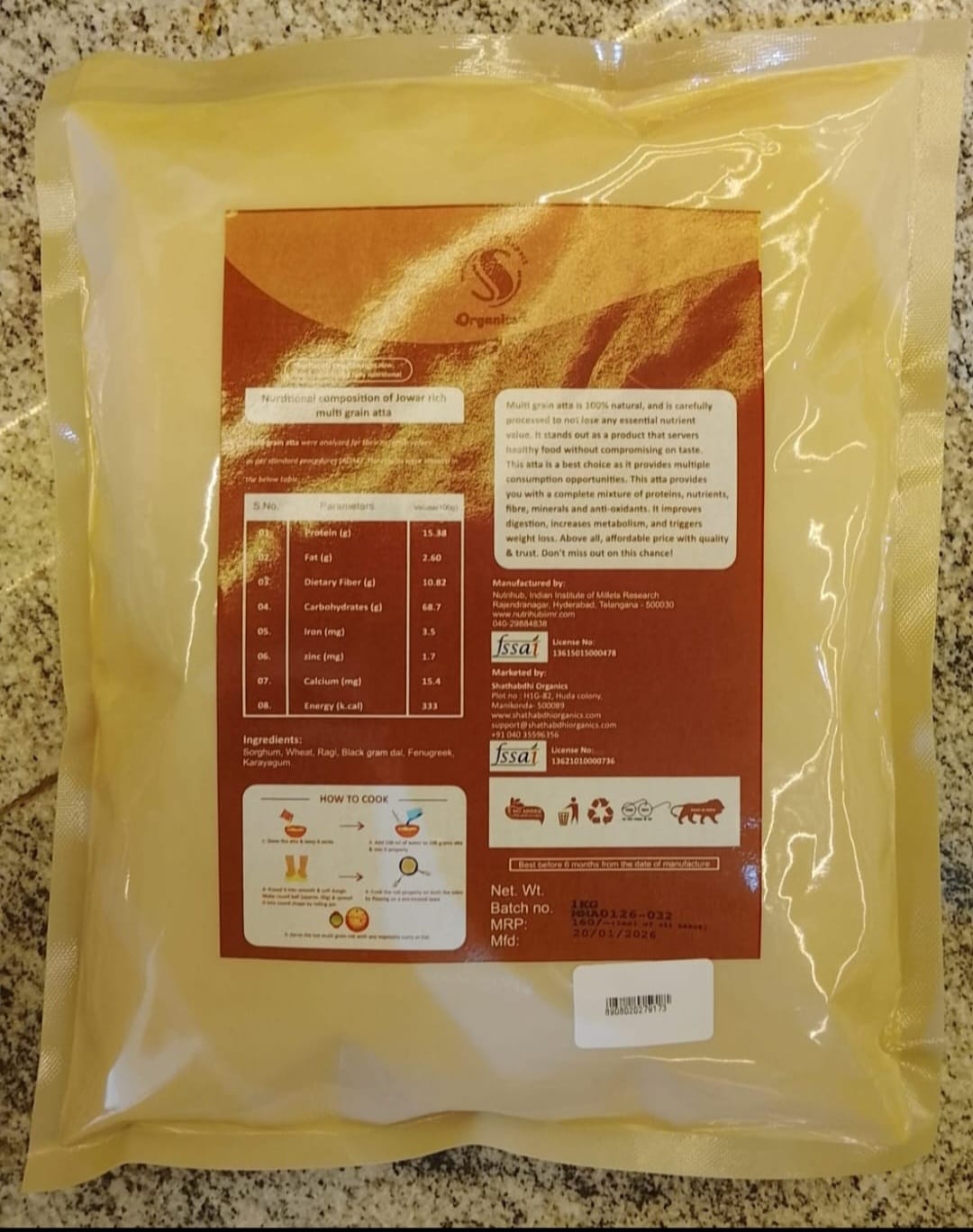 Jowar Rich Multi Grain Atta